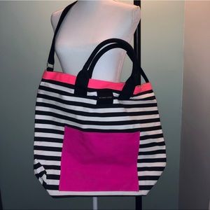 Striped PINK tote bag